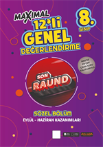 8. Sınıf Maximal 12'li Genel Değerlendirme Sözel Bölüm